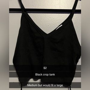 Black crop top